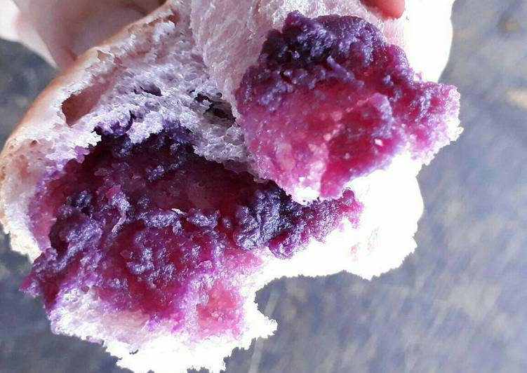 resep lengkap untuk Isian ubi ungu untuk roti