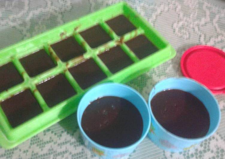 resep lengkap untuk Puding coklat gampang cepat lembut