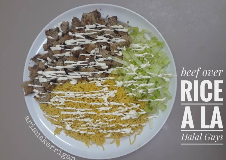 Beef gyro (a la Halal Guys)