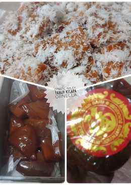 Kue keranjang kukus kelapa