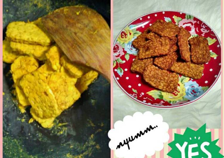 gambar untuk resep Goreng tempe ungkep pake bumbu racik ayam goreng