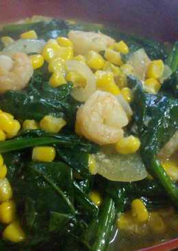 Tumis horenzo / bayam Jepang jagung udang simpel