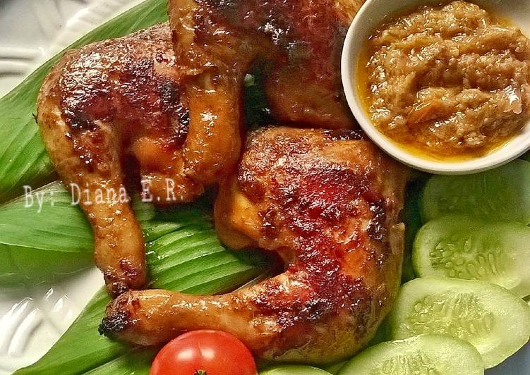 Resep Ayam Bakar/Panggang Bumbu Kecap (Pedas Manis) Teflon Kiriman dari