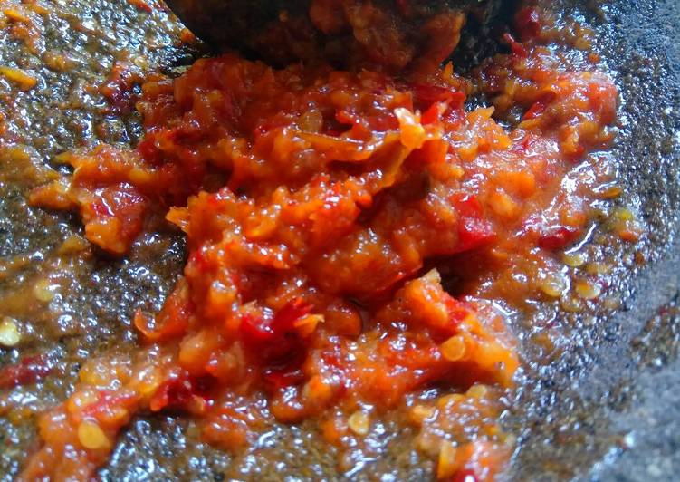 gambar untuk cara membuat Sambal Terasi ala Nasi Kucing Solo