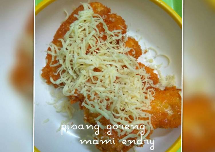 resep lengkap untuk Pisang goreng keju kriuk