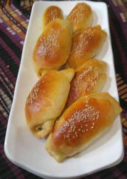 62.Roti isi pisang coklat