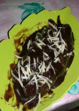 Pisang goreng saus coklat milo