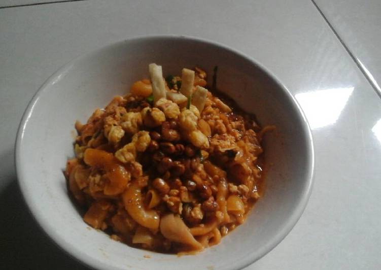 resep masakan Seblak makaroni kobe nasgor poll pedas