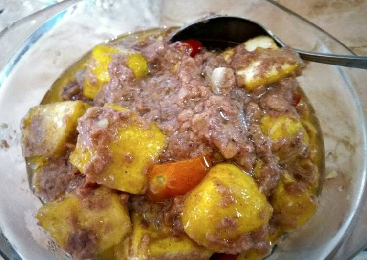 resep lengkap untuk Tumis kornet tahu simple