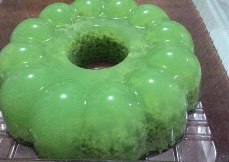 gambar untuk resep makanan Puding Lumut Hijau Pandan