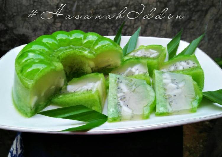 resep masakan Puding Kelapa Happy