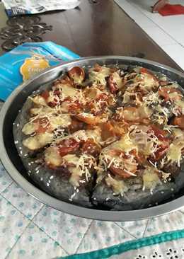 Black Pizza Simple #bikinramadhanberkesan