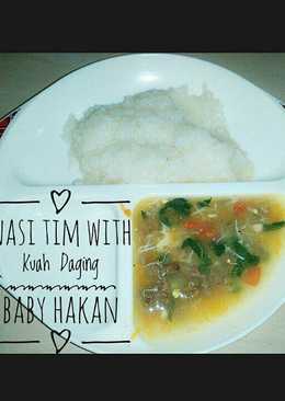 Nasi Tim With Kuah Daging(6m+)