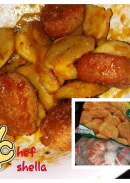 Nuget crispi & bakso saos pedas