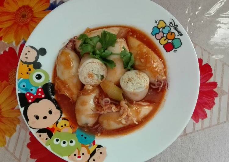 gambar untuk resep Cumi Isi saos asam manis