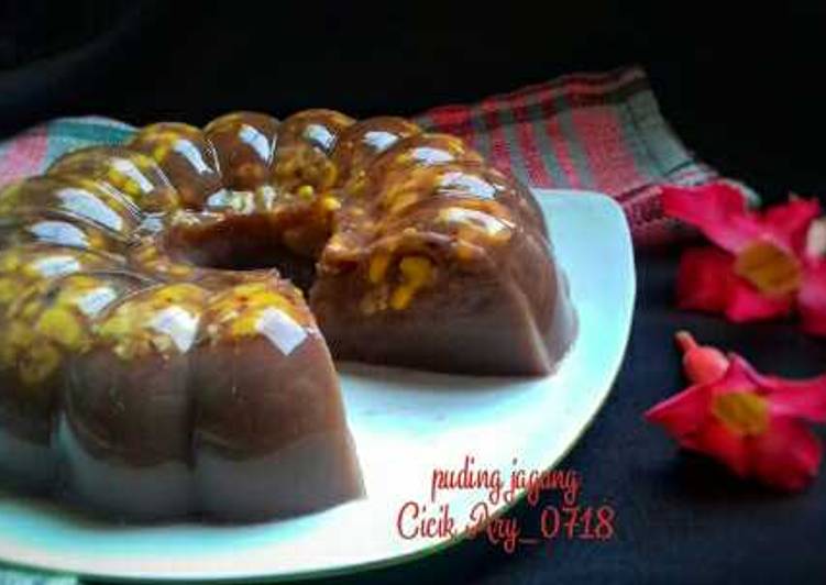 cara membuat Puding jagung kurma #PR_RecookAgarLebihJeli