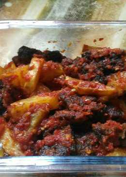 Dendeng kriuk balado