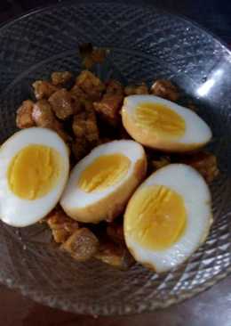 Tahu tempe telor kecap sederhana