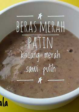 Mpasi 7 bulan menu 4 bintang beras merah, patin