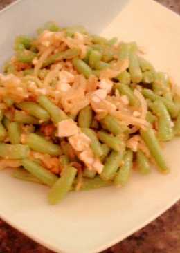 tumis buncis telor asin