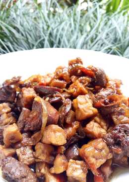 Sambal Goreng Hati ayam + Tempe