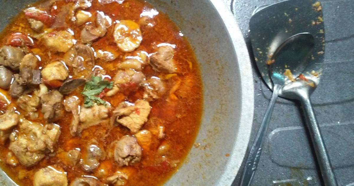 Resep Ayam+hati masak kecap ala Rizqi Khoirunnisa