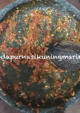 Sambal penyet ala warung Tenda lamongan