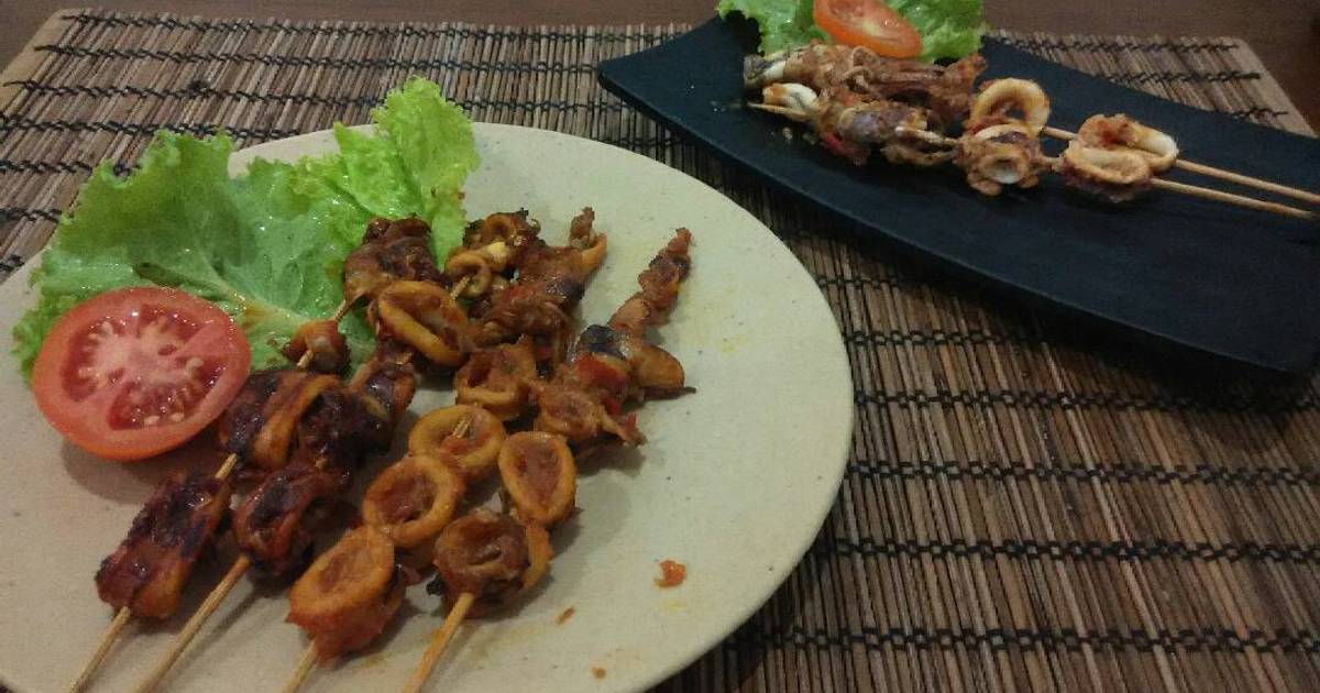 52 resep sate cumi cumi bumbu kecap enak dan sederhana 