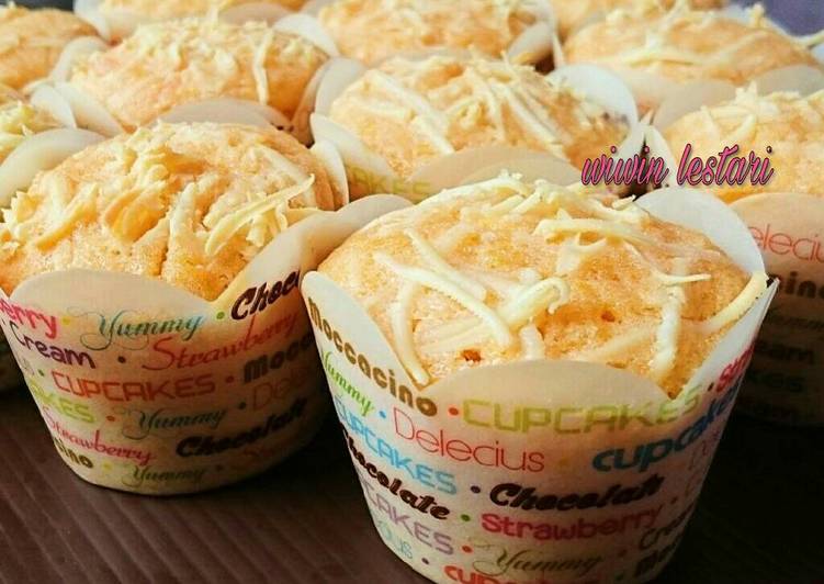 resep Pumpkin Cupcakes (labu kuning)