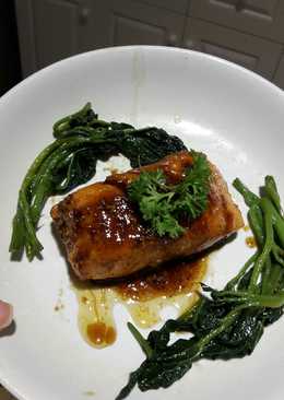 Salmon Grilled with Honey & Soy Sauce