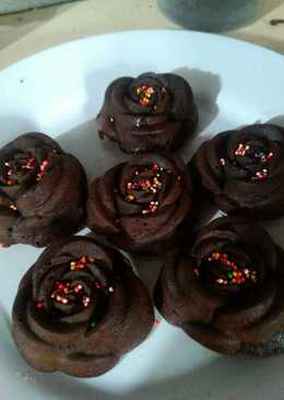 Brownies mawar simple no mixer no dcc