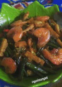 Oseng Tempe Kacang Panjang Udang