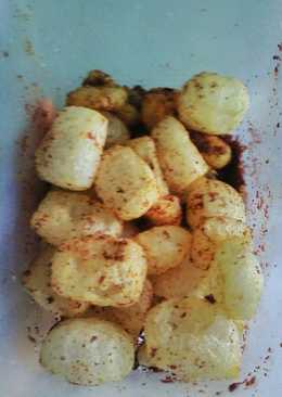 Kerupuk Kulit with salted egg Simpel