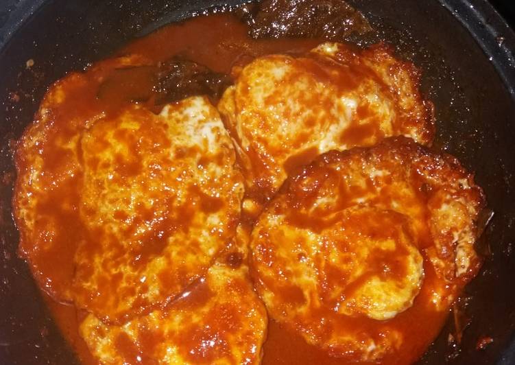 Resep Balado telor mata sapi