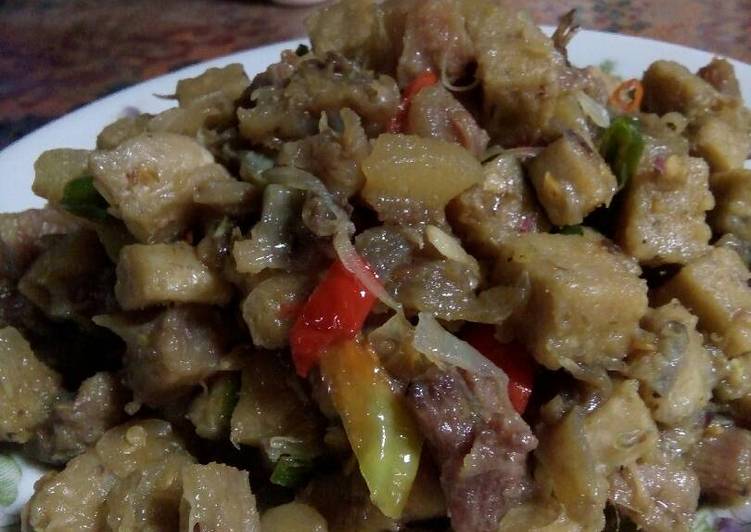 Resep Oseng Mercon Tempe Gembus & Tetelan Dari DiannaFoodDiary