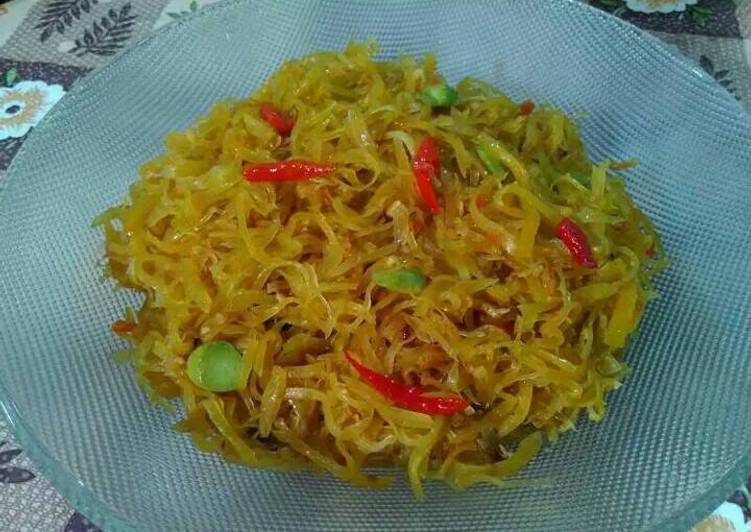 resep makanan Tumis Pepaya (Oseng Gandul)