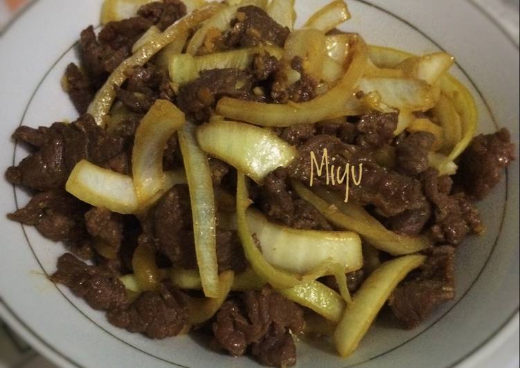 gambar untuk resep Beef Teriyaki Super Simple & Enak