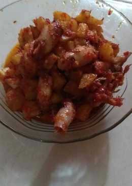 Sambal goreng kentang cumi asin
