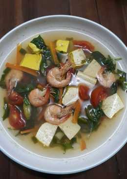 Sop udang tahu