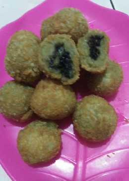 Bola bola ubi Krenyes isi coklat #BikinRamadanBerkesan