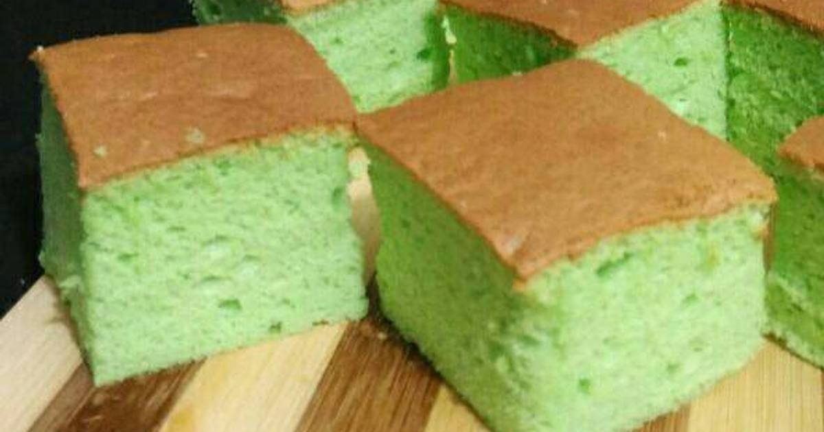 Resep Ogura Pandan Cake Resep Ogura Pandan Cake
