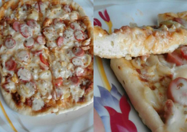 resep lengkap untuk Pizza praktis pake teflon/happycall