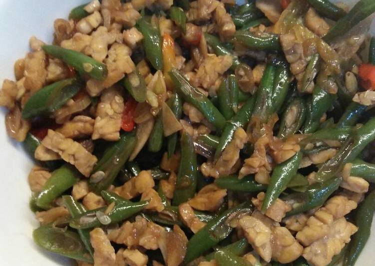 resep makanan Tumis buncis tempe kecap