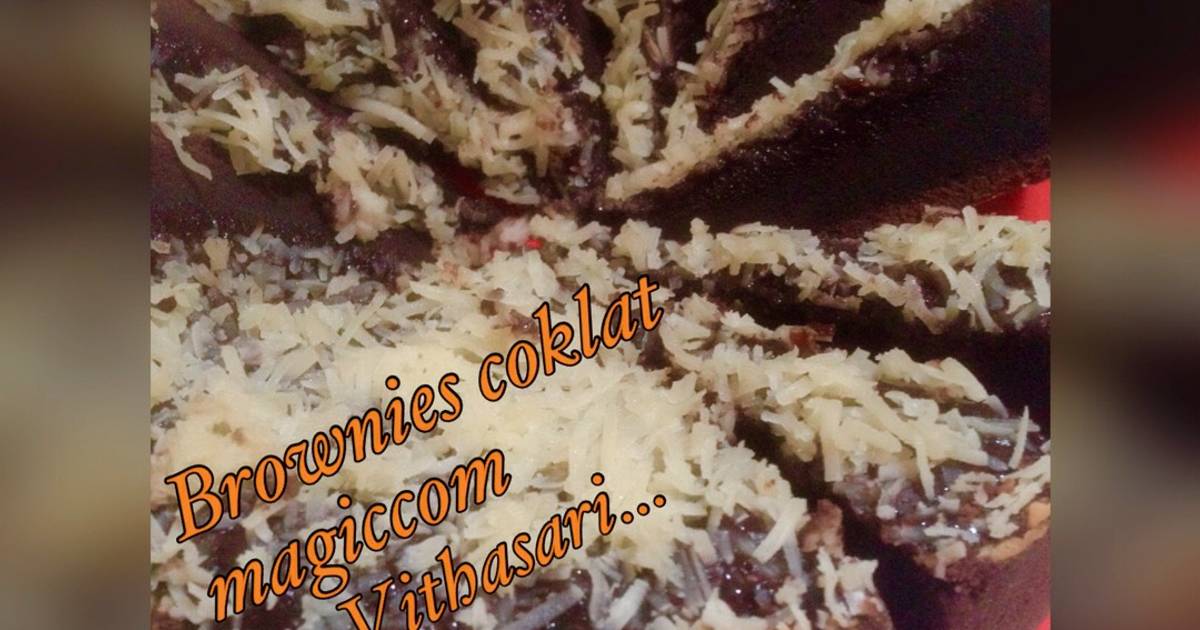 Resep Brownies magic com yang rasanya nyoklat bgt😍