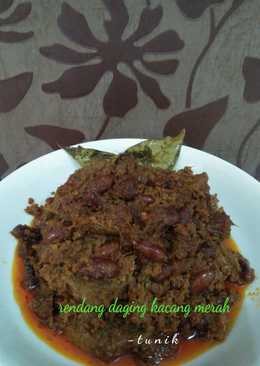 Rendang Daging kacang merah