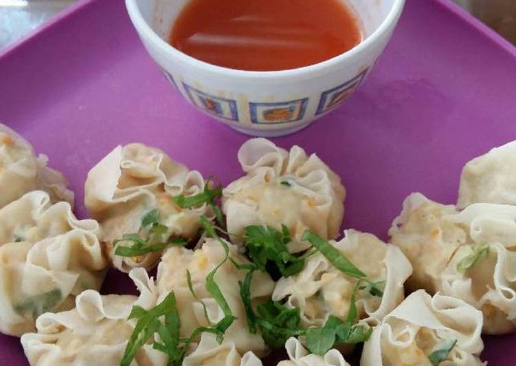 resep Dimsum/siomay ayam x udang nyumyyy!!