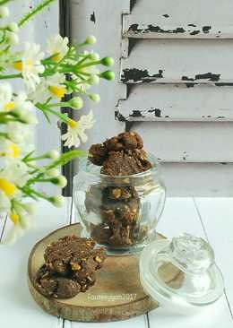 Choco Almond Cookies #ketopad_cp_anekakuker