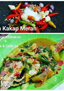 IKAN KAKAP MERAH Bumbu Kothok.an + Pete & cabe hijau