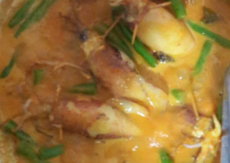 Resep Gulai cumi isi tahu telur Oleh anggi dianti