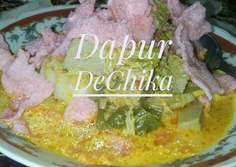 cara membuat Lontong gulai nangka(cubadak)